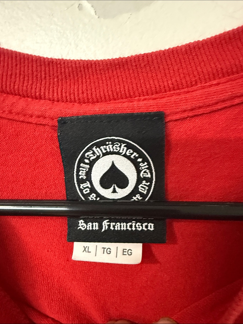 Thrasher Red Graphic Logo Short Sleeve Tee - Picture 2 of 2